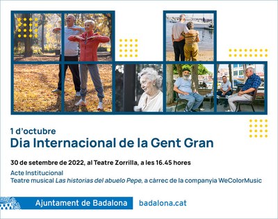 Badalona commemora aquest divendres el Dia internacional de la Gent Gran amb un acte institucional al Teatre Zorrilla.