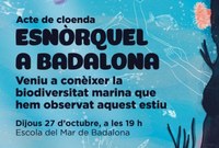 Acte de cloenda de les activitats d’esnòrquel a Badalona