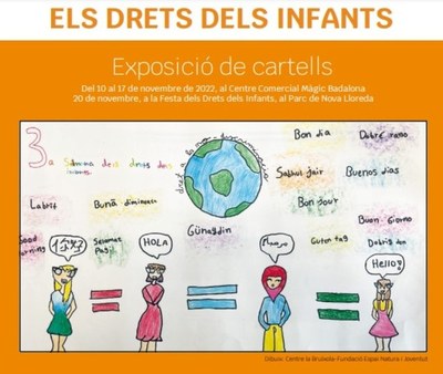 El Consell dels Infants de Badalona (CIB) presenta al Centre Comercial Màgic una exposició sobre els Drets dels Infants.