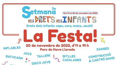 El parc de Nova Lloreda acull aquest diumenge la Festa dels Drets dels Infants.