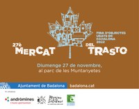 El Parc de les Muntanyetes acollirà aquest diumenge 27 de novembre la 27a edició del Mercat del Trasto amb 248 parades
