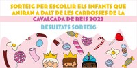 Celebrat el sorteig per escollir els 40 infants que aniran a dalt de les carrosses en la Cavalcada de Reis 2023