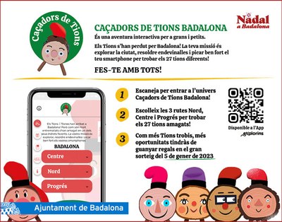 Aquest dijous s’estrena el joc interactiu Caçadors de Tions Badalona.