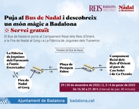 El 29 de desembre es posa en marxa el Bus de Nadal per connectar La Fàbrica de Joguines dels Turnemis, la Fira de Nadal al Gorg i el Campament Reial