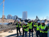 Avancen les obres de construcció dels primers 250 metres del Canal del Gorg de Badalona