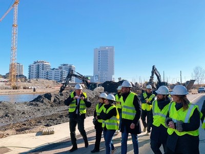 Avancen les obres de construcció dels primers 250 metres del Canal del Gorg de Badalona.