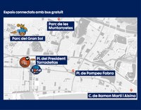 L’ambient de la Copa del Rei de bàsquet s’estén per tota Badalona