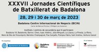 Badalona celebra els dies 28, 29 i 30 de març les XXXVII Jornades Científiques d’Ensenyament Secundari