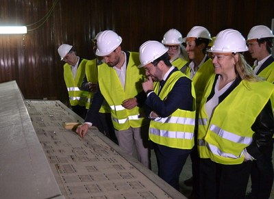 El president de la Generalitat visita les Tres Xemeneies, l’espai del futur Catalunya Media City.