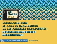 Dilluns 17 d’abril s’obre el termini per a les inscripcions a les Noces d’Or per a les parelles que compleixen 50 anys de convivència aquest any 2023