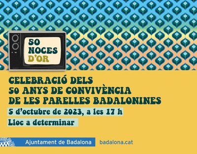 Dilluns 17 d’abril s’obre el termini per a les inscripcions a les Noces d’Or per a les parelles que compleixen 50 anys de convivència aquest any 2023.
