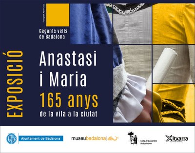 La parella de gegants Anastasi i Maria, la més antiga de la ciutat, protagonista de la nova exposició del Museu de Badalona.