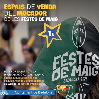 Dissabte 29 d’abril es posa a la venda el mocador de les Festes de Maig 2023.