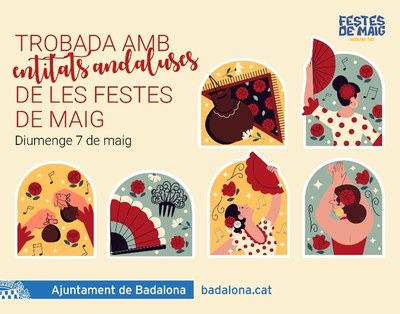 La rambla del Gorg acull aquest diumenge la Trobada amb entitats andaluses de les Festes de Maig 2023.