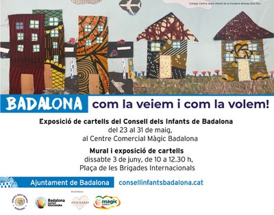 La presentació del mural “Badalona, com la veiem i com la volem!” del Consell dels Infants de Badalona a la plaça de les Brigades Internacionals s’ajorna al 3 de juny.