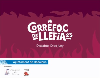 Dissabte 10 de juny es celebra el XXXVI Correfoc de Llefià.