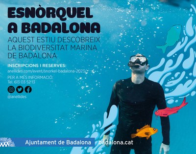 L'Ajuntament de Badalona torna a oferir aquest estiu deu sortides guiades d'esnòrquel.