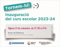 Aquest dijous s’inaugura el curs escolar 2023-2024 a Badalona