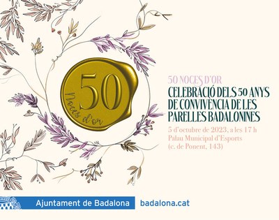 Aquest dijous se celebra la XXXV edició de les Noces d’Or al Palau Municipal d’Esports de Badalona.