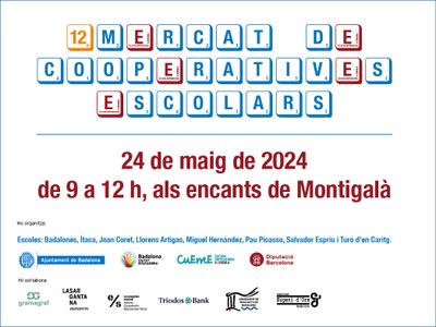 375 alumnes de cinquè de Primària d’escoles de Badalona participaran divendres en el 12è Mercat de Cooperatives Escolars, als encants de Montigalà.