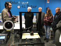 L’alcaldessa de Badalona, Dolors Sabater, visita l’empresa BDN Lab dedicada a les noves tecnologies, el coworking i l’educació