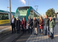 L’alcaldessa, Dolors Sabater, dona suport a la connexió del Trambaix i el Trambesòs i al perllongament fins al port de Badalona
