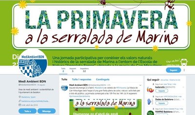 L’Ajuntament obre nous espais a les xarxes socials relacionats amb el Medi Ambient i el Desenvolupament Econòmic.