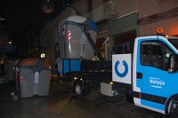 Horari especial de recollida d’escombraries amb motiu de la Cremada del Dimoni als carrers del barri del Centre on la recollida es fa a través del sistema de posar i treure els contenidors