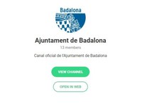 L’Ajuntament de Badalona obre un canal de Telegram per informar la ciutadania