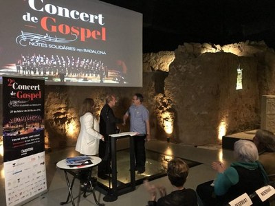 Avui s’ha fet al Museu de Badalona el lliurament de la recaptació del concert de gòspel Notes solidàries per Badalona promogut pel Grup Menarini.