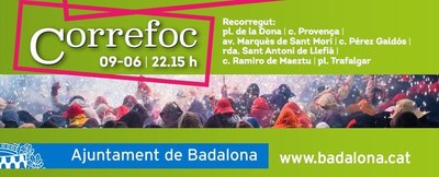 El Correfoc serà el protagonista aquest dissabte, 9 de juny, de les Festes de Llefià.