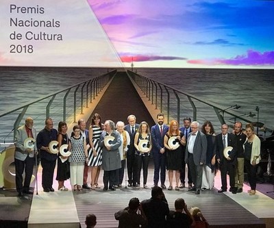 El Teatre Zorrilla de Badalona ha estat aquest dijous l’escenari del lliurament dels Premis Nacionals de Cultura 2018.