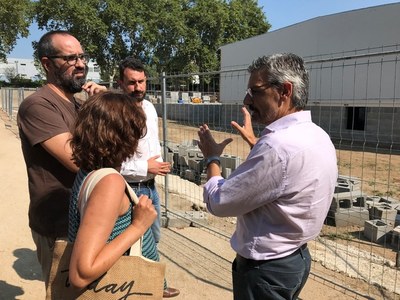 La construcció dels nous mòduls de l’Institut de la Riera avança per complir el calendari previst d’obertura el 12 de setembre.