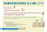Aquest dilluns 24 de setembre s’obre el termini per sol·licitar les subvencions a l’IBI