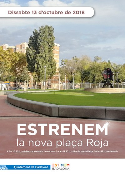 La plaça Roja de Sant Roc s’inaugura aquest dissabte després d’una profunda remodelació.