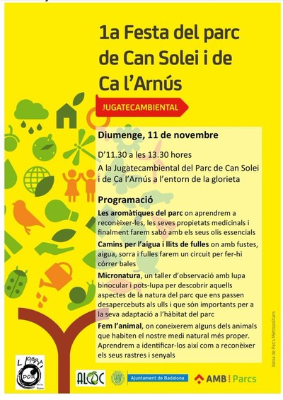 Activitats per aquest diumenge, 11 de novembre, als parcs de Badalona.