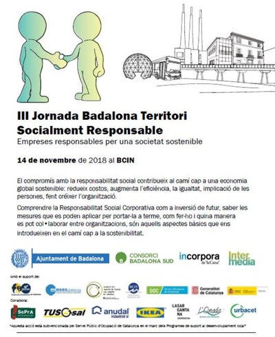 El BCIN acull la III Jornada Badalona Territori Socialment Responsable: Empreses Responsables per una Societat Sostenible.