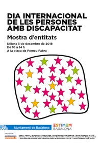 Badalona commemora el pròxim dilluns el Dia Internacional de les Persones amb Discapacitat amb cinema inclusiu i una fira d’entitats a la plaça Pompeu Fabra