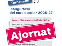 Acte d’inauguració del curs escolar 2026-2027 a Badalona