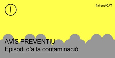 Activat un avís preventiu de contaminació per partícules a la conurbació de Barcelona.
