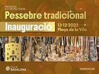 Aquest dissabte s’inaugura el Pessebre tradicional de Badalona a la plaça de la Vila i la 27a Mostra de Pessebres a la sala El Refugi
