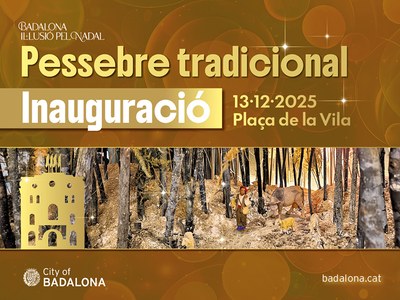 Aquest dissabte s’inaugura el Pessebre tradicional de Badalona a la plaça de la Vila i la 27a Mostra de Pessebres a la sala El Refugi.
