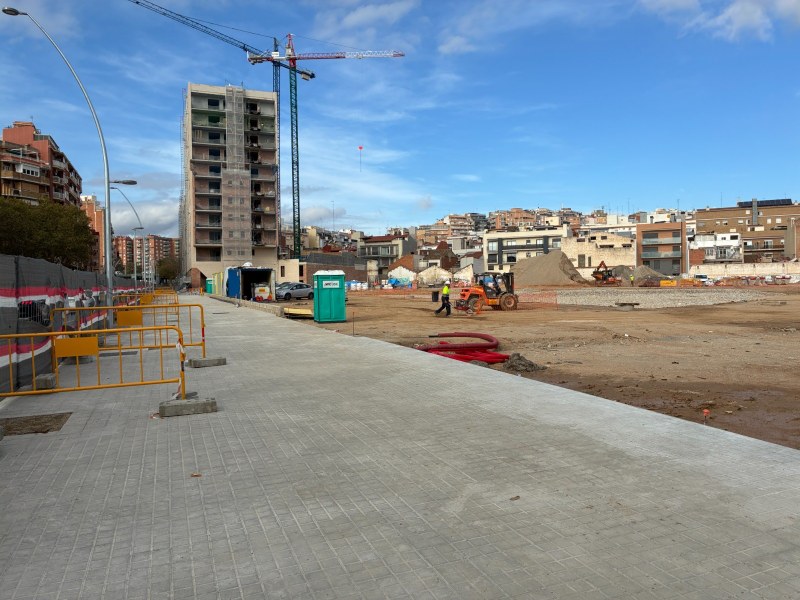 Visita obres urbanització rambla de Sant Joan