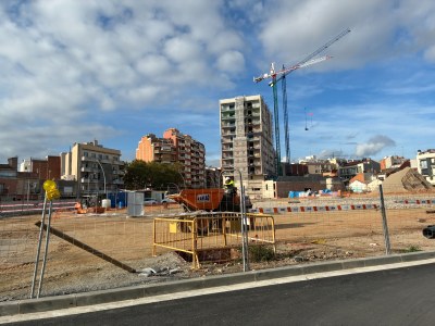 Visita obres urbanització rambla de Sant Joan 3.