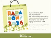 Avui comencen el‘Badabons’ de primavera, la primera de les dues campanyes de vals de descompte en els comerços i restaurants de la ciutat que l’Ajuntament de Badalona impulsarà durant l’any 2026