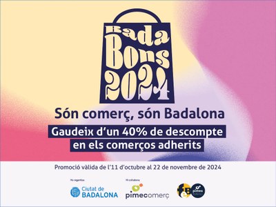 Avui divendres 11 d’octubre comença ‘Badabons’, la major campanya que s’ha fet a Badalona de vals de descompte en el comerç local i restaurants de la ciutat.