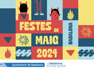 Avui s’ha presentat el cartell de les Festes de Maig de Badalona 2024, obra de Claudia Ceciliano.