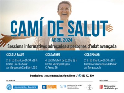 Badalona acull durant el mes d’abril les sessions informatives adreçades a persones d’edat avançada “Camí de Salut”.