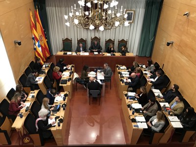 Ple extraordina de l'Ajuntament de Badalona del divendres 1 de desembre.