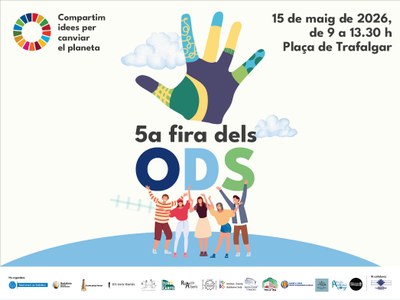 Badalona celebra la 5a Fira dels Objectius de Desenvolupament Sostenible en la plaça Trafalgar.